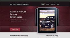 Desktop Screenshot of bottomlineautobrokers.com